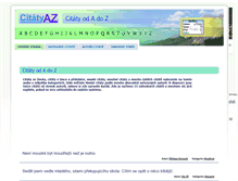 Tablet Screenshot of citaty-az.cz